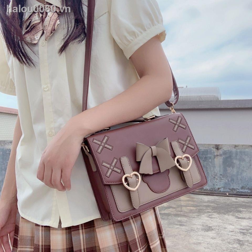Túi Đeo Chéo Hình Vuông Nhỏ Nhắn Dễ Thương Phong Cách Lolita