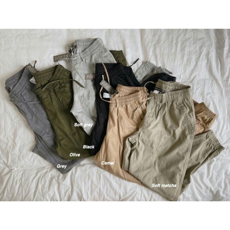 Quần Jogger Cargo Nữ VNXK Gốc Chính Hãng Hiệu AGE2X.