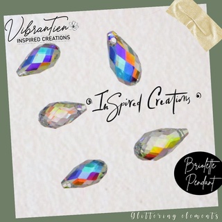 Pha lê Swarovski giọt nước đa cạnh 11/13mm