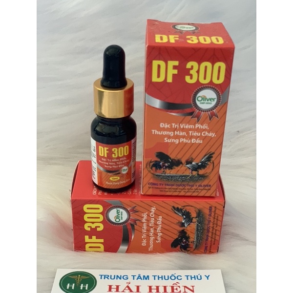 10ml DF 300 (flo- doxy)  - sản phẩm cao cấp dành cho gà chọi, gà tre, gà nòi, viêm phổi, sưng phù đầu