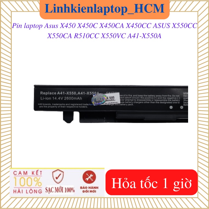 Pin Asus A41-X550A dành cho laptop Asus X450 X450C X450CA X450CC ASUS X550CC X550CA R510CC X550VC