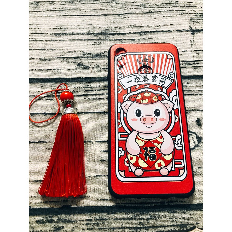 [Freeship toàn quốc từ 50k] ỐP TẾT HUAWEI NOVA 3i ỐP LƯNG DẺO HÌNH CHÚ HEO KÈM LỤC LẠC