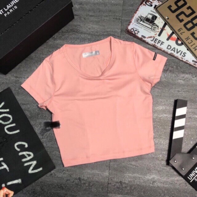 ÁO CROPTOP TRƠN TẬP THỂ THAO GYM YOGA