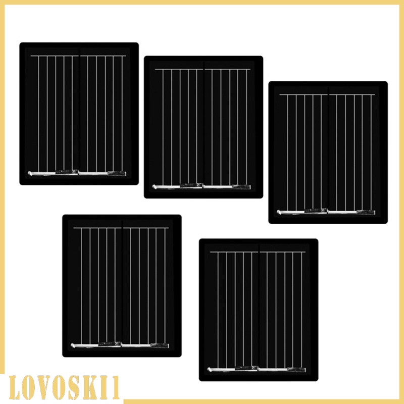 [LOVOSKI1]5Pcs Mini Solar Panel Polycrystalline Silicon DIY Battery Charger 30x25mm 1V