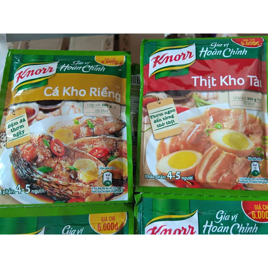 Gia vị thịt kho tàu/Cá kho riềng Knorr gói 28G