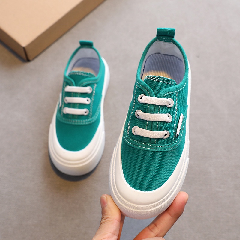 Giày Vải Canvas Đế Bằng Nhiều Màu Sắc Thời Trang Mùa Thu 2022 Cho Bé