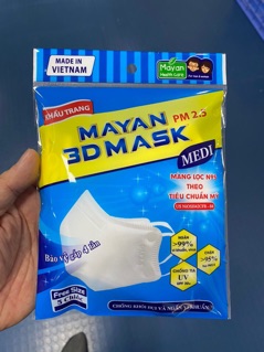 Khẩu trang Mayan 3D Mask túi 5 chiếc
