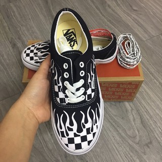[SALE SỐC-SẴN HÀNG] Giày 𝐕𝐀𝐍𝐒 era checherboard lửa đen trắng size 36->43 NAM NỮ