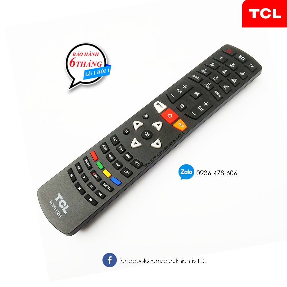 Điều khiển tivi TCL Smart LED LCD HD RC311FMi3