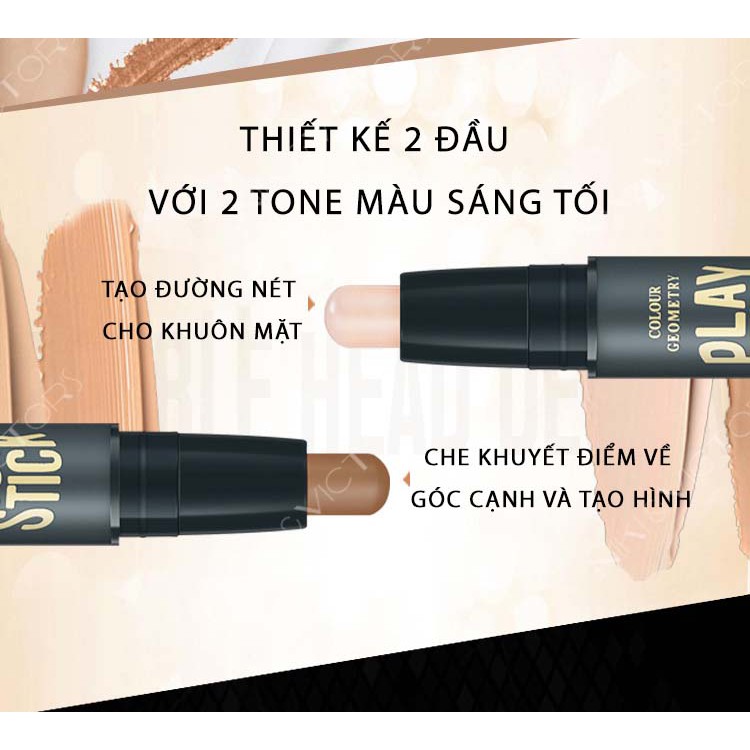 Bút Tạo Khối Che Khuyết Điểm Đa Năng Tạo Khối Highlight IMAGES Play 101 Stick.