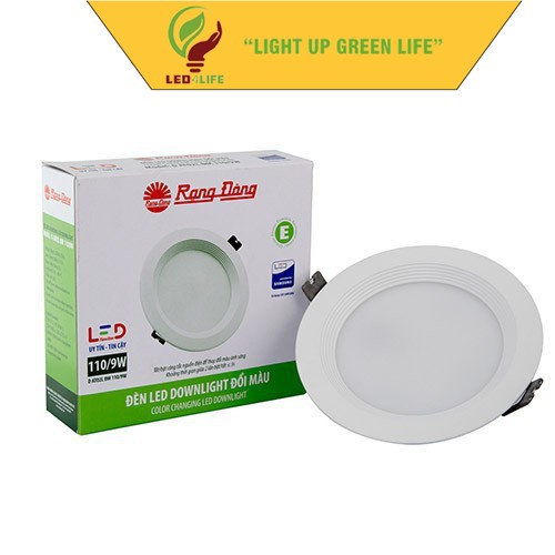 Đèn LED Âm trần Downlight Rạng Đông đổi màu AT02L DM 90/7W- 110/9W