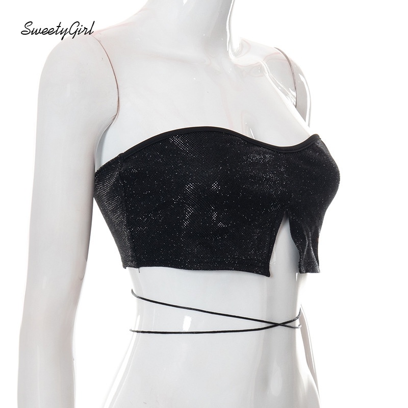 Áo Ống Ôm Dáng Màu Đen Trơn Thời Trang 2022 Quyến Rũ Cho Nữ