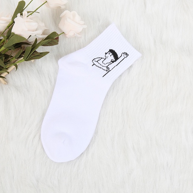 Tất vớ nữ bo chun unisex hoạt hình