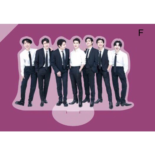 Giá Đỡ Hai Mặt Bằng Acrylic Để Bàn Nhóm Nhạc BTS Mẫu 1