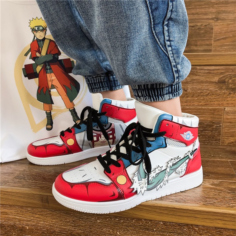 [Mã FAGREEN245 giảm 10% tối đa 30K đơn 99K] Men's summer fashion Naruto casual high-necked sneakers | BigBuy360 - bigbuy360.vn