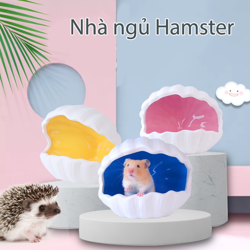 Nhà ngủ cho chuột Hamster Size lớn dáng vỏ sò - Hàng loại 1