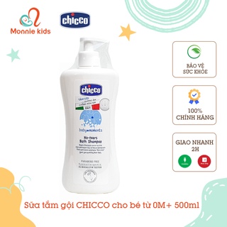 Sữa tắm gội chicco dưỡng ẩm cho bé 0m+ 500ml