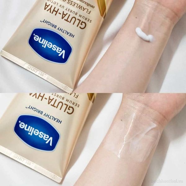 Sữa Dưỡng Thể Vaseline Healthy Bright Gluta HYA Serum 10X 330ML