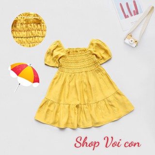Váy lụa điệu đà cho bé gái