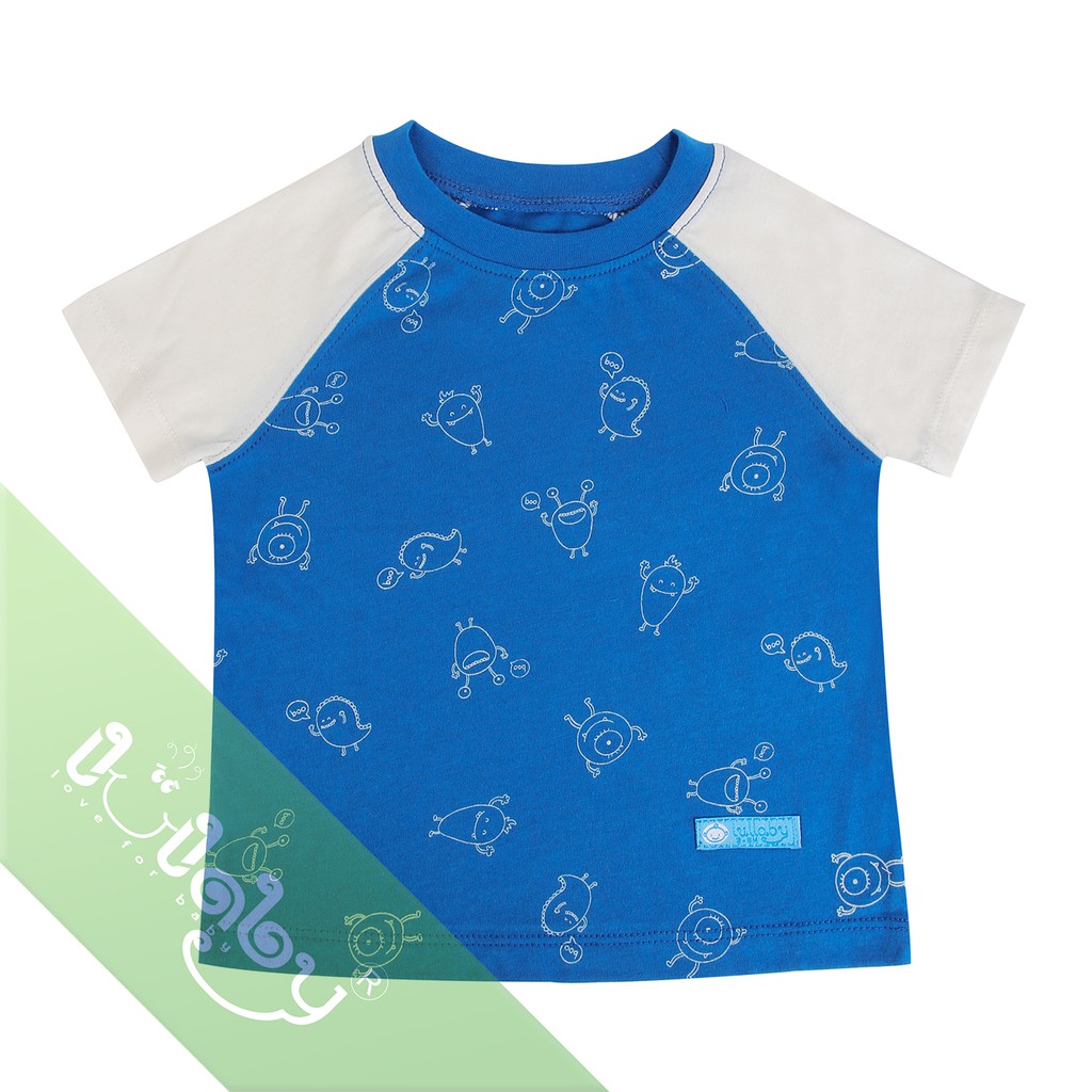 LULLABY Áo Cộc Tay Raglan Bé Trai