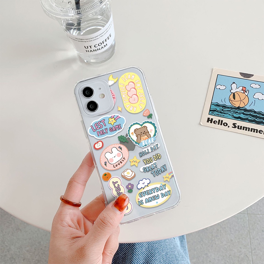 Ốp Điện Thoại Hình Cô Gái Dễ Thương Cho Iphone 11 Pro Max 12 Pro Max 13 Pro Max Mini 6 7 8 6 7plus Se 2020 X Xs Xr 5 4