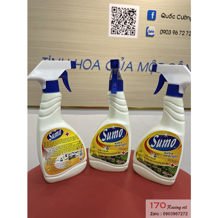 (HCM) Chai Xịt Diệt Khuẩn &amp; Khử Mùi Hôi Trong Tích Tắc SUMO Dung Tích 500 ML