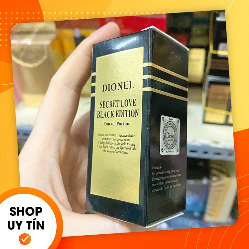 Nước hoa vùng kín Dionel màu đen Secret Love Eau De Parfum 5ml - Nước hoa vùng kính Dionel