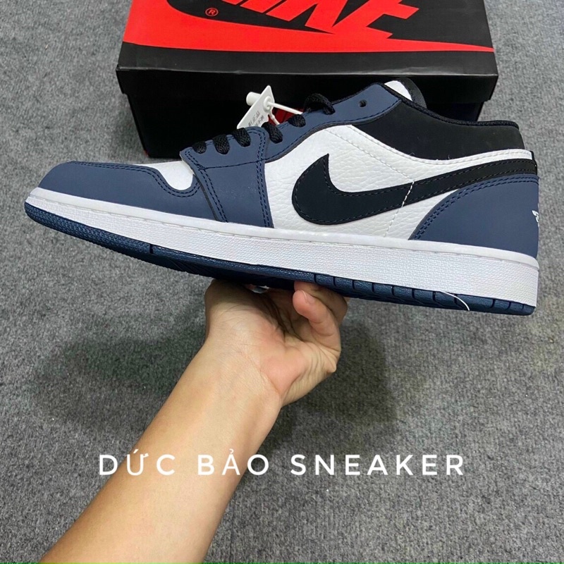 Giày jordan 1 xanh than cổ thấp ❤️FREE ship❤️ giày thể thao nam nữ sneaker jd1 cổ thấp