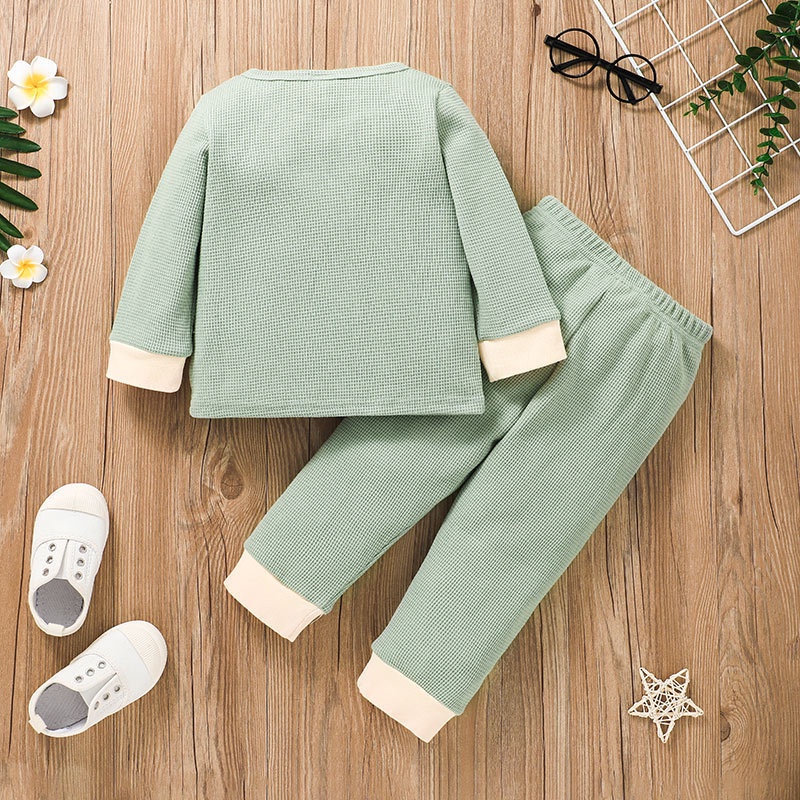 Combo đồ ngủ bộ đồ bé trai 1-6 Tuổi ắn Tay Dài áo phông quần dài set thời trang cho bé trẻ em