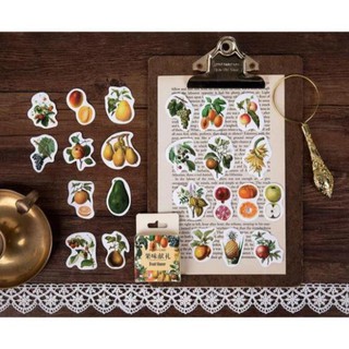 Bộ 45 Sticker Hàn Quốc hình Quả dán trang trí E20