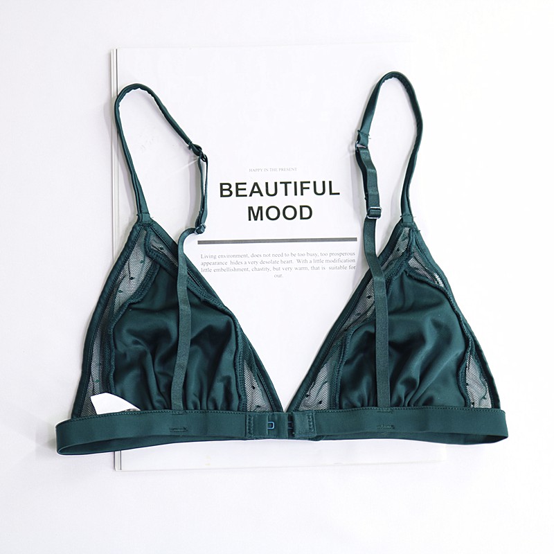 MEI STORE - NAYANTARA BRALETTE Áo bra không gọng xanh mix lưới