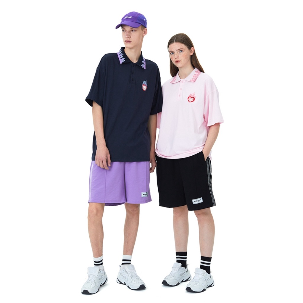 Áo thun polo tay lỡ MEANSTORE phông Unisex nam nữ tee oversize form rộng pull Ulzzang Hàn Quốc vải mềm - trái tim
