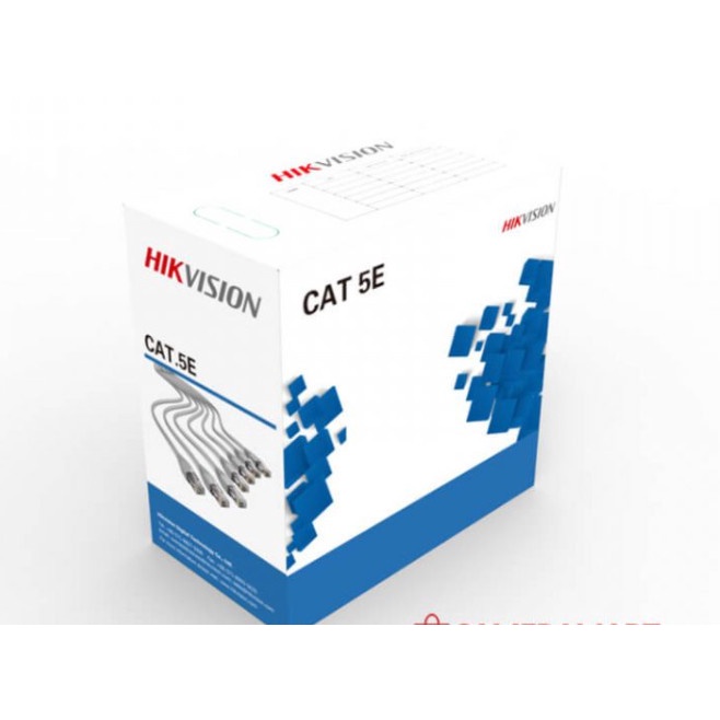Dây Cáp Mạng HIKVISION CAT 5 5E DS-1LN5E-E/E Đồng Nguyên Chất Dùng Thi Công Công Trình Camera IP