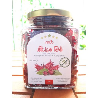 Mứt atiso đỏ organic NLFARM 400g/Mứt hồng hoa thơm ngon nguyên chất, không phụ gia.