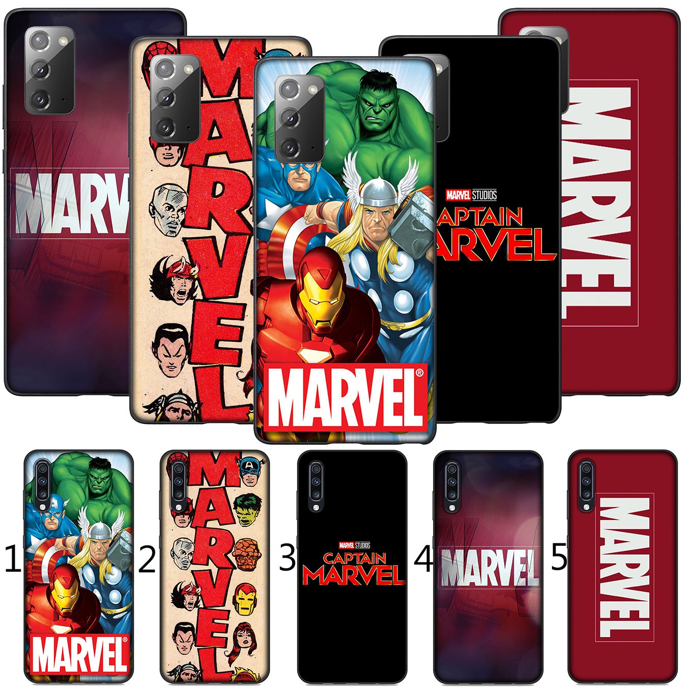 MARVEL COMICS Ốp Lưng Silicone Mềm In Hình Truyện Tranh Marvel Cho Xiaomi Redmi Note 9 / 7 Pro / 9a / 7a / 9c / Note7 / Note9 / 9pro / 7pro