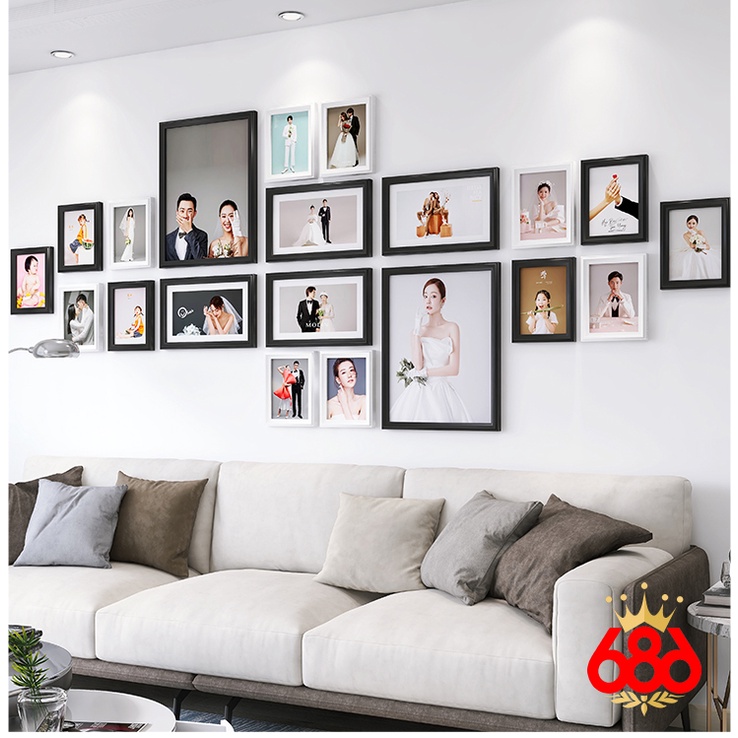In Ảnh Treo Tường Bộ Khung DX-022 Trang Trí Phòng Khách Bộ Khung Ảnh Cưới Ảnh Em Bé Phong Cách Bắc Âu Tối Giản