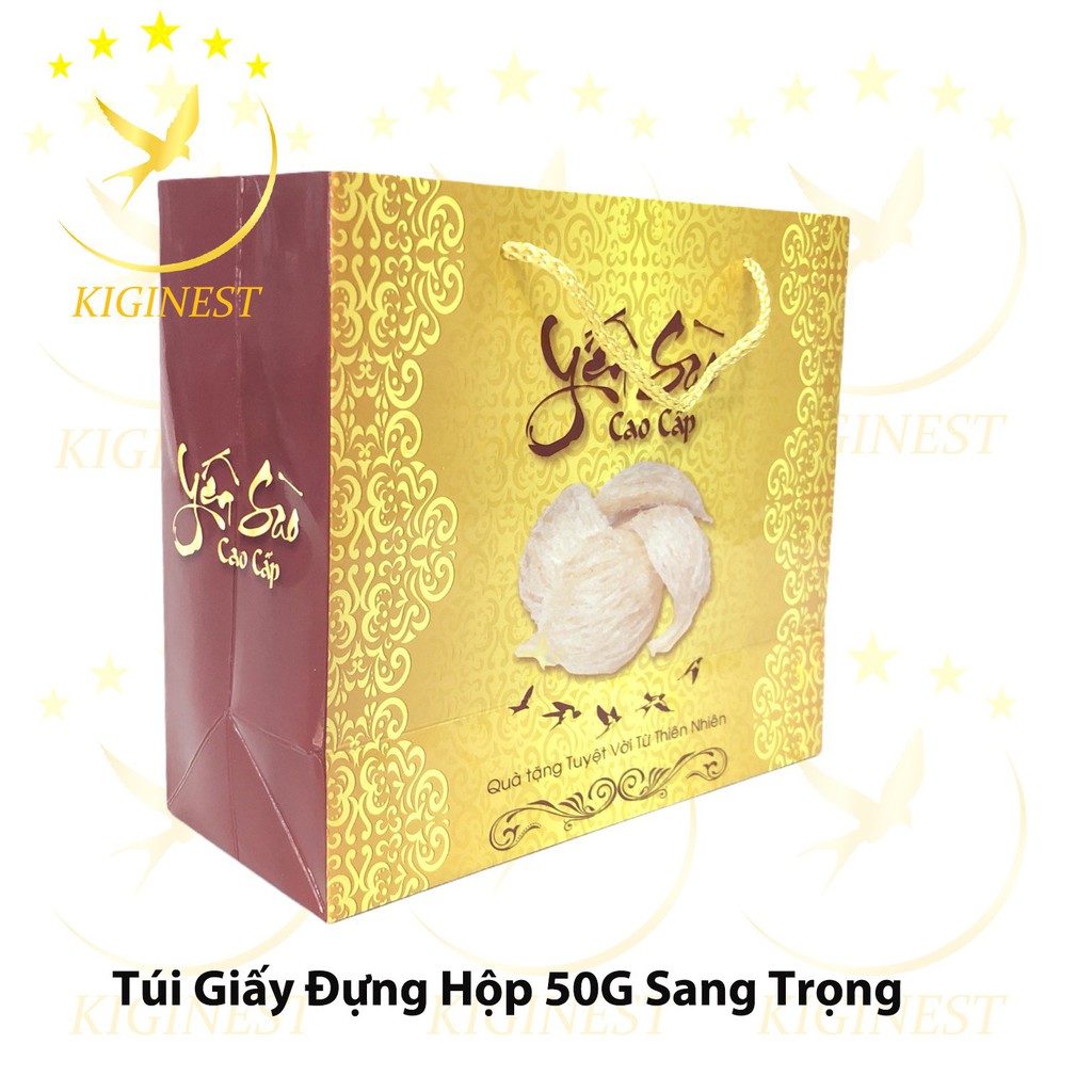 TÚI GIẤY 50G ĐỰNG YẾN MẪU MỚI CỰC ĐẸP