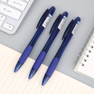 Bút bi bấm 0.7mm deli, xanh dương - 12 cây/hộp eq00530/eq00730