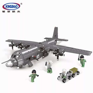 Đồ chơi Lắp ráp Mô hìnhXingbao 06023  Across The Battlefield Across The Battlefield AC130  Xếp hình Máy Bay Chiến Đấu Ac