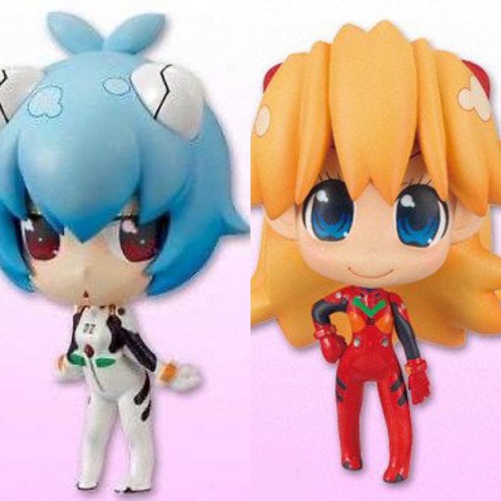 Mô hình Evangelion Petit Mania Deluxe Vol. 1 Rei Ayanami Vol. 2 Asuka Arcade Prize chính hãng Nhật Bản