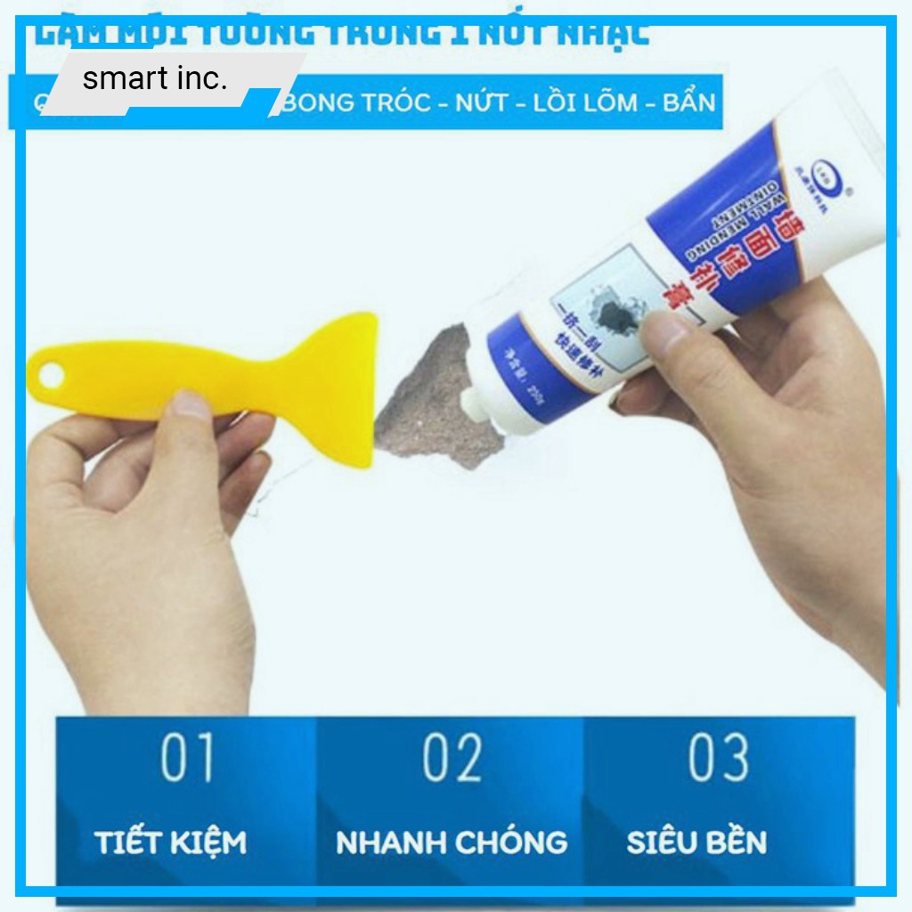 Keo Trám Vết Nứt Tường 🎀GIÁ RẺ🎀 Chống Hở Thông Minh Không Mùi, Khô Nhanh 250g 18x7cm