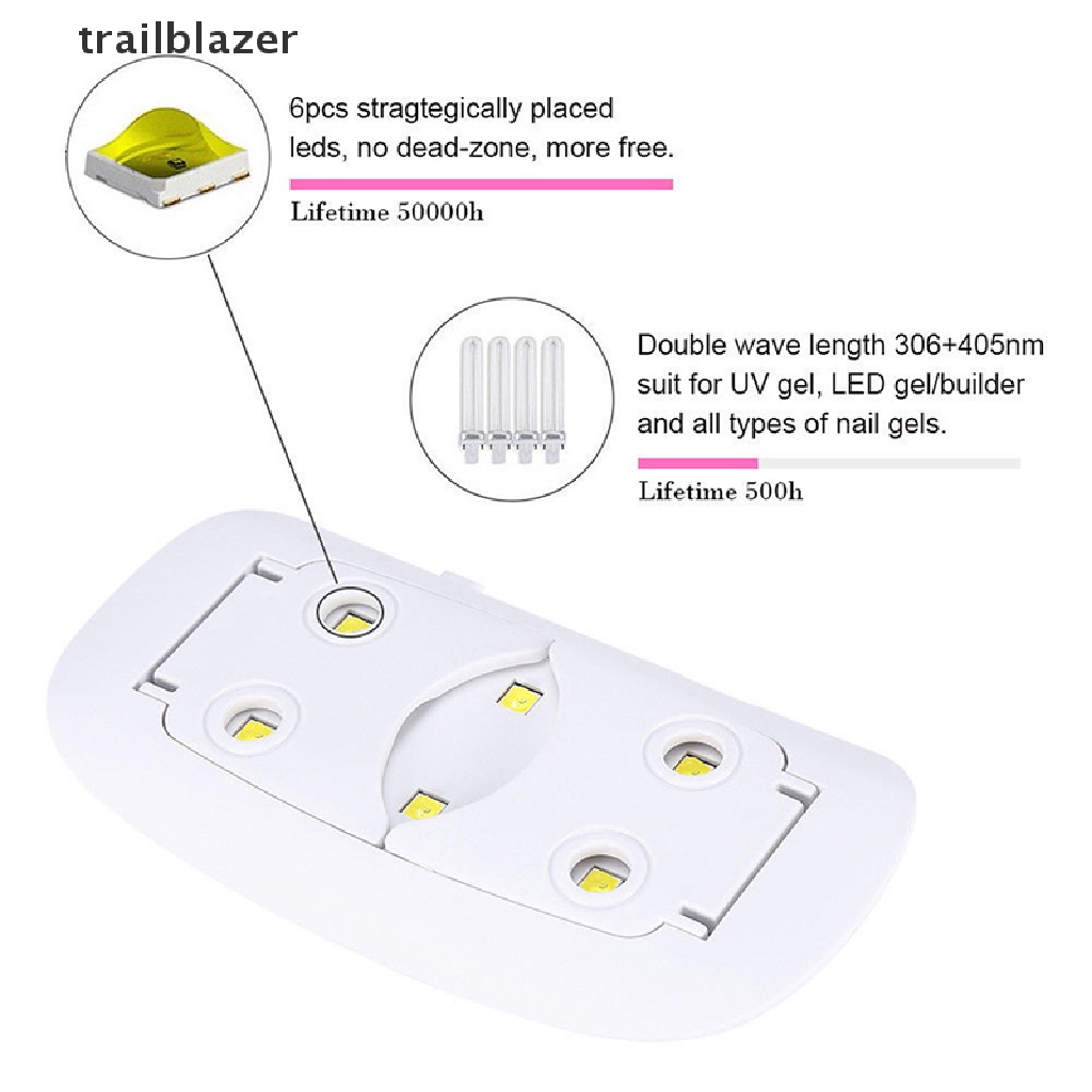 Máy Hong Khô Móng Tay Bằng Tia UV 6W Kích Thước Nhỏ Gọn Tiện Dụng