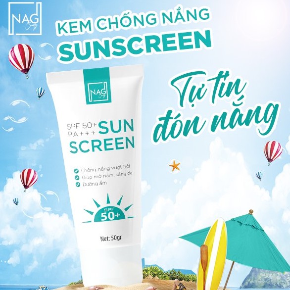 Kem chống nắng vật lý SUNSCREEN công nghệ tế bào gốc chống nắng dưỡng da hiệu quả