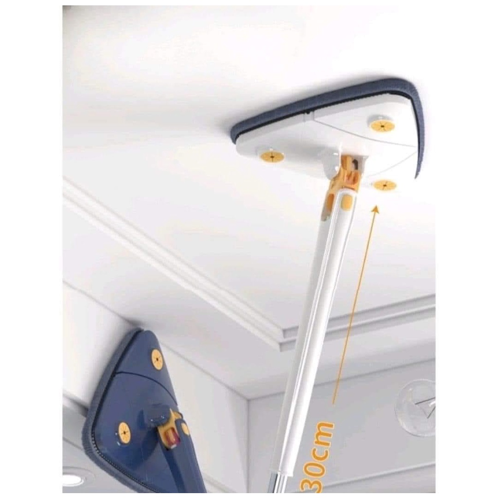 CHỔI TỰ VẮT HÌNH TAM GIÁC, CHỔI LAU NHÀ, LAU TƯỜNG XOAY 360 ĐỘ ĐA NĂNG