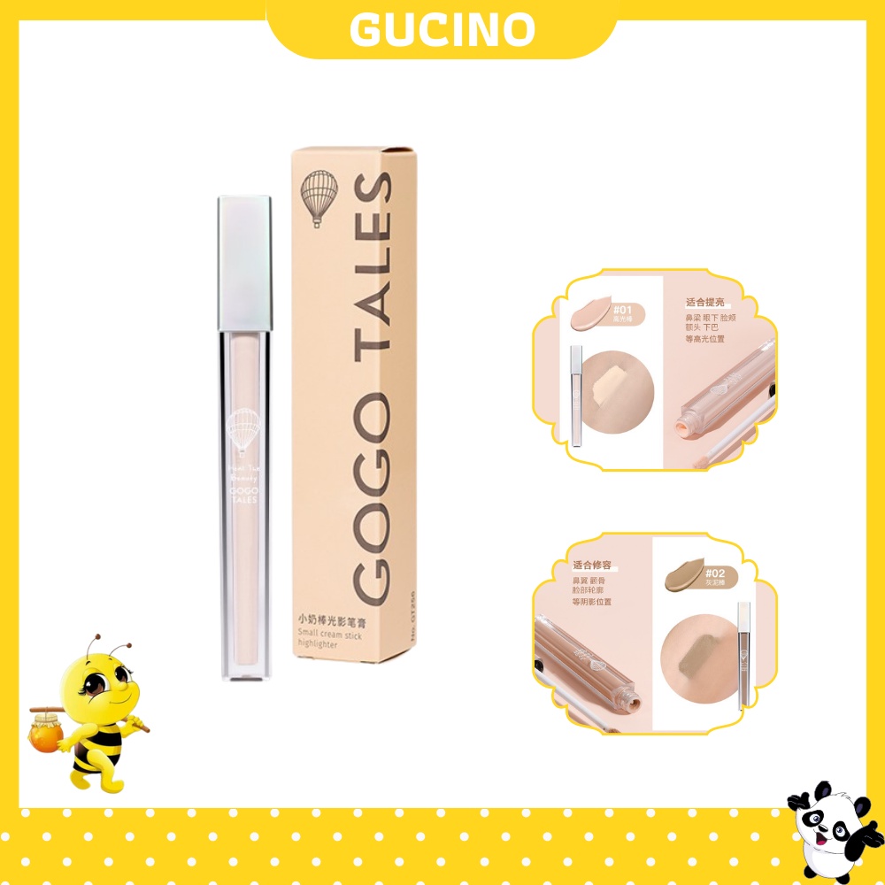 Thỏi Kem Bắt Sáng Tạo Khối GOGO TALES Tông Lì Làm Sáng Da Trang Điểm Tự Nhiên