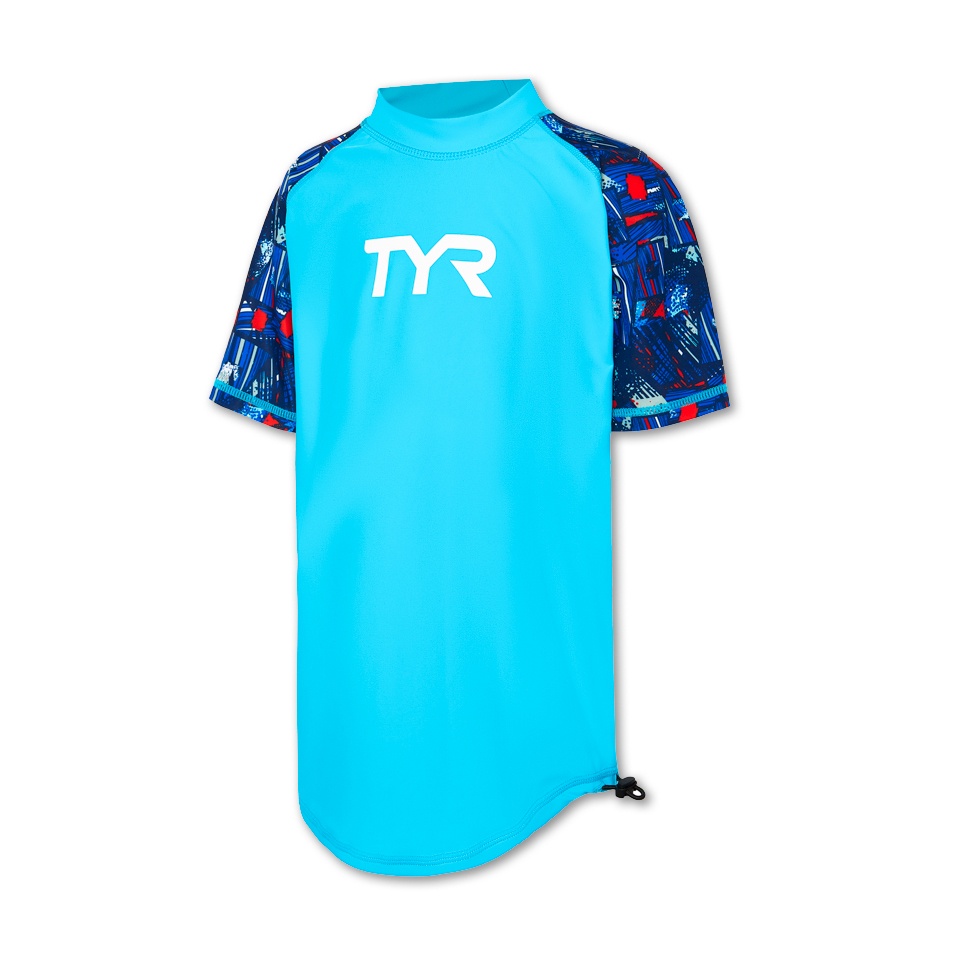 Áo bơi tay ngắn chống nắng TYR Tiki Junior Short Sleeve Rashguard