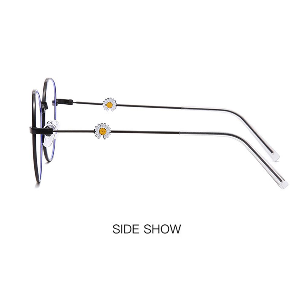 Mắt Kính Gọng Kim Loại Tròn Chống Tia UV Độ Phân Giải Cao 1.0~-4.0 Màu Sắc Cổ Điển