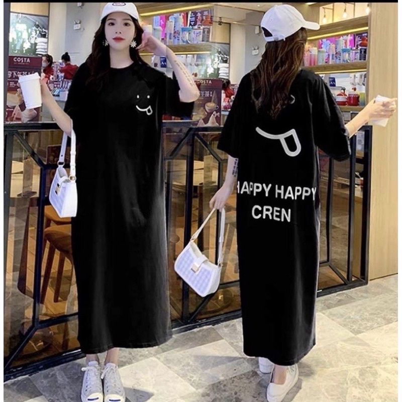 Đầm Suông Mặt Cười From Rộng Dáng Dài Tới 75kg - Váy Xinh Giá Tốt