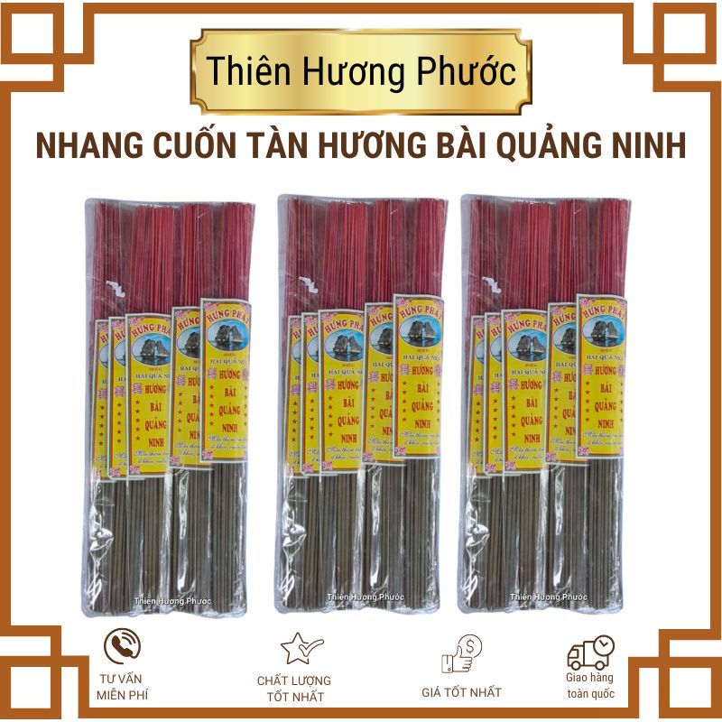 Nhang cuốn tàn Thái Bình 40cm hương bài (thẻ)
