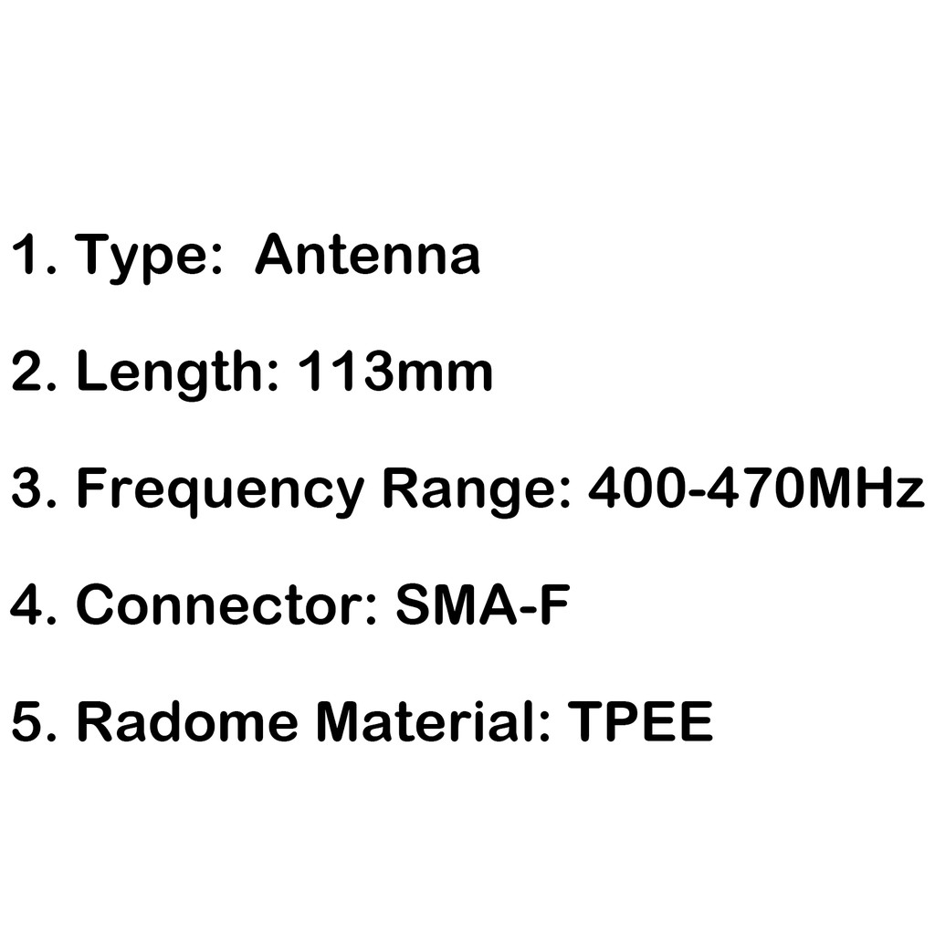 Anten radio 400-470MHz SMA-F dành cho Baofeng BF-888S BF-777S BF-666S